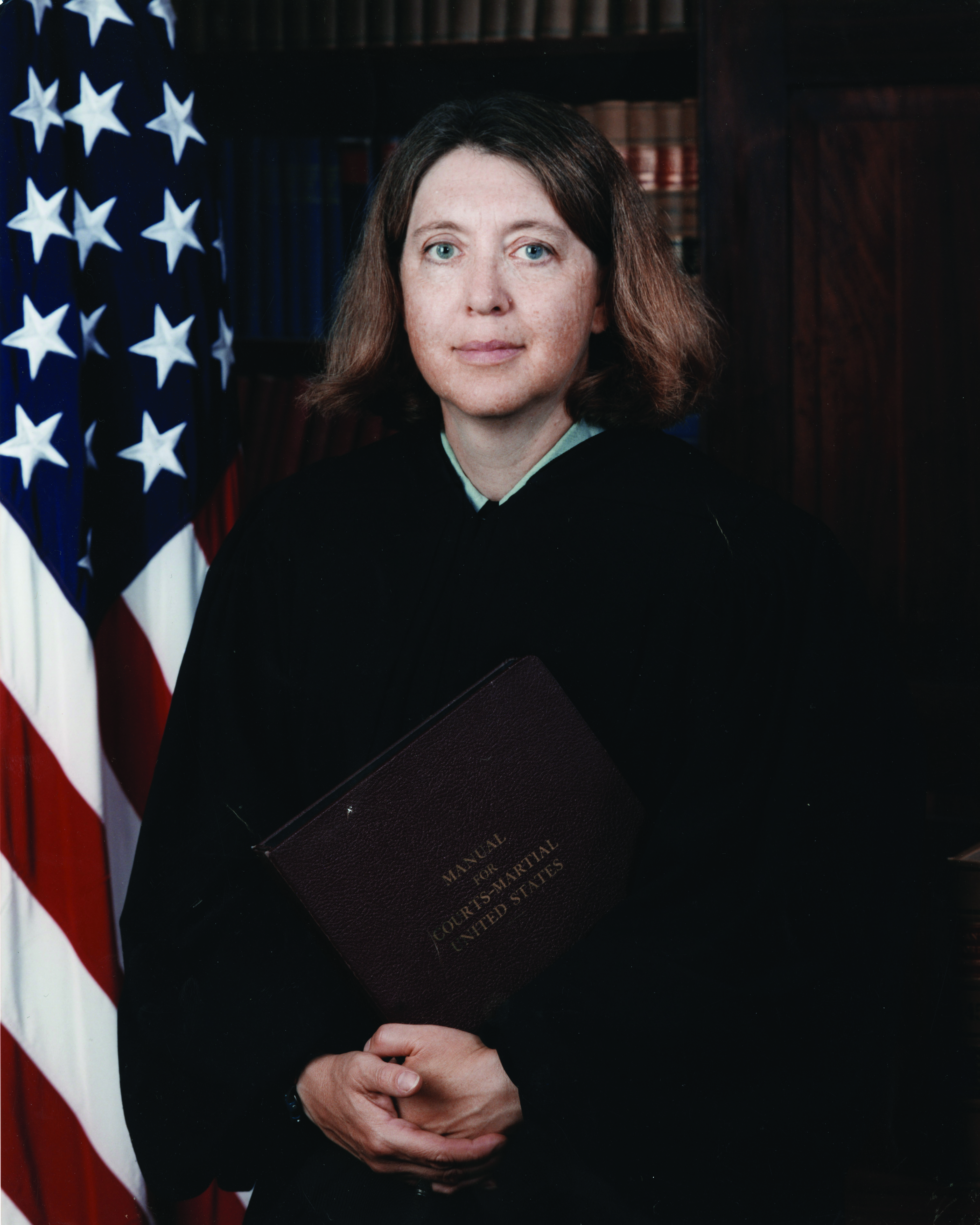 COL Denise Vowell was serving as the Army’s Chief Trial Judge when she decided United States v. Jenkins.
        (Photo courtesy of Fred Borch III)